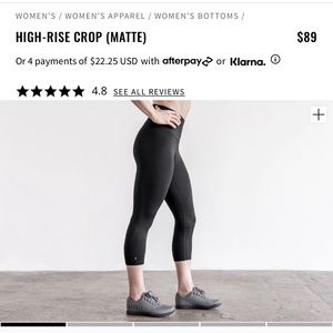 Nobull project XS cropped leggings